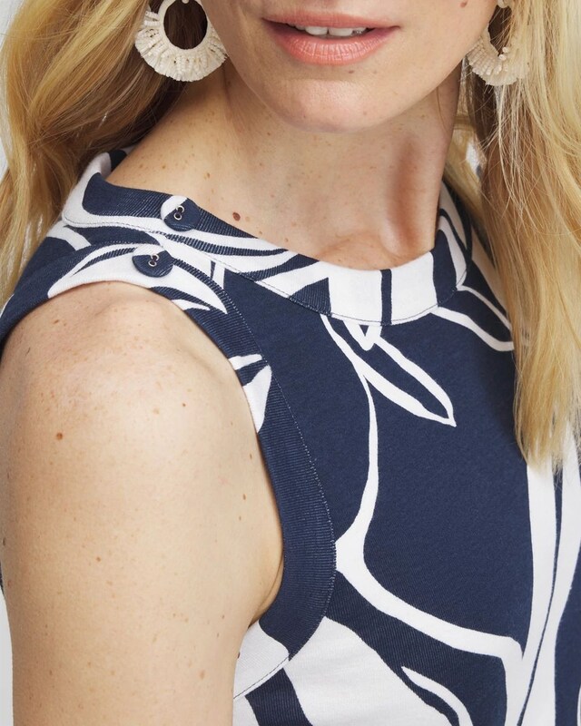 Abstract Button Detail Tunic - image 4